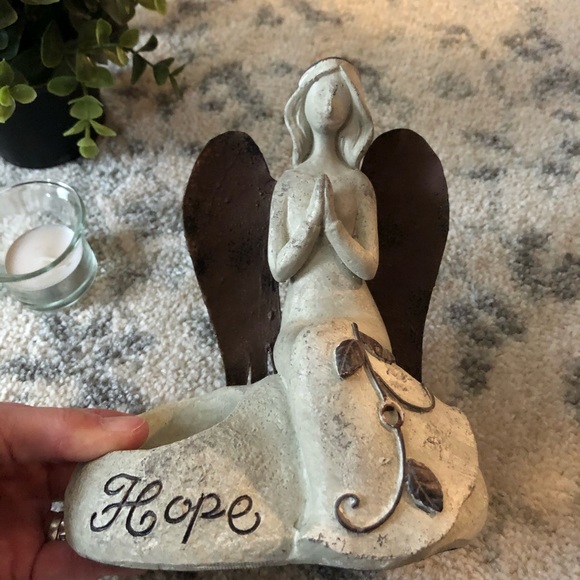 Hope/Love Praying Angel Candle Holders - Picture 3 of 8